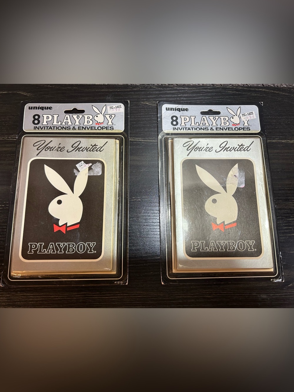 Vintage Unique PLAYBOY 8 Invitations And Envelopes #1213 Lot of 2 Sealed